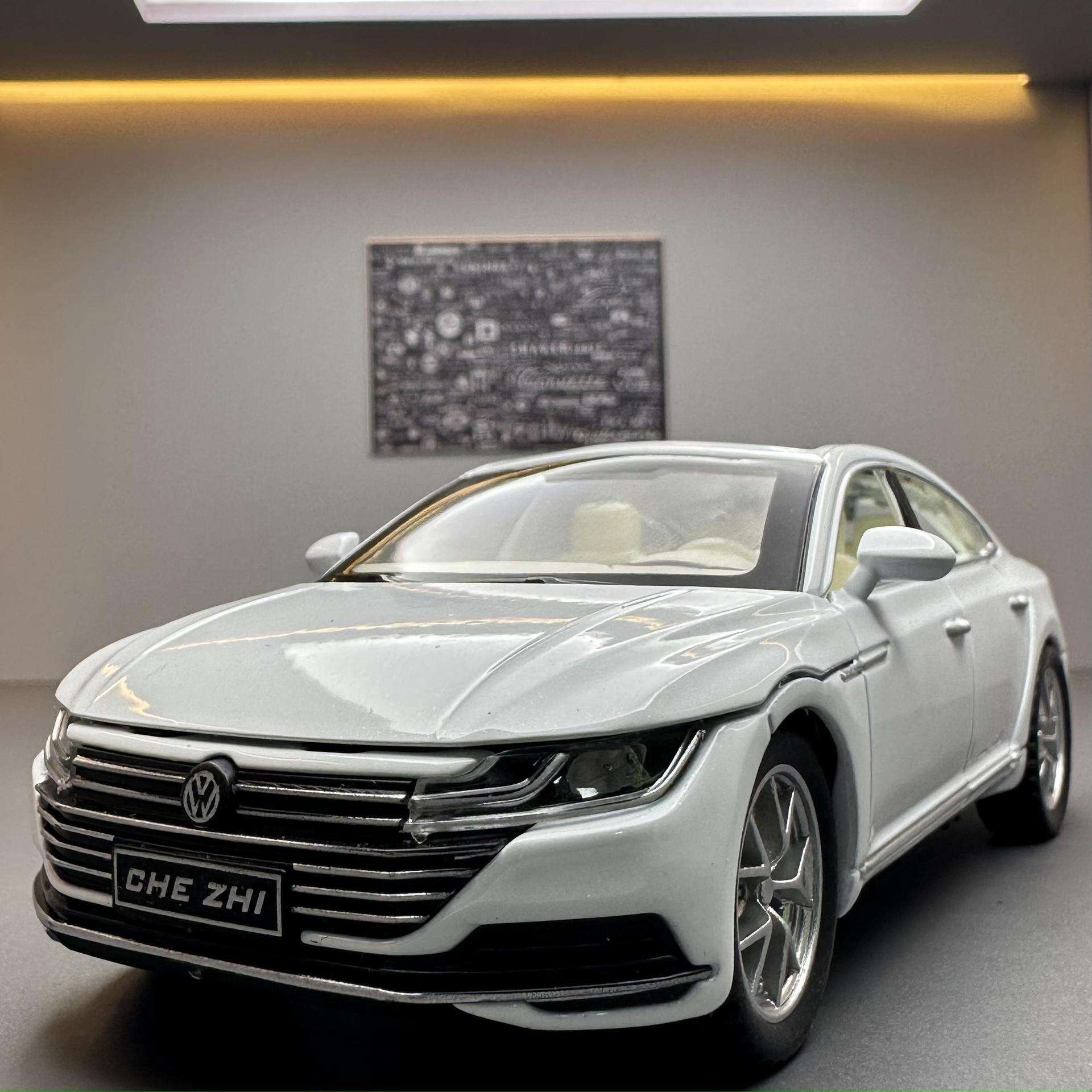 车致合金车1:32大众CC轿车模型声光六开门男孩玩具汽车摆件批