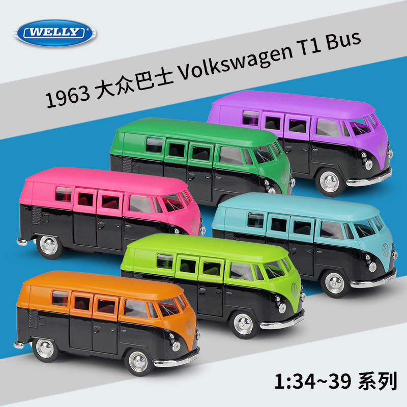 新款 威利1：36大众 1963 T1 Bus巴士仿真合金汽车模型车玩具,模玩/动漫/周边/娃圈三坑/桌游,火车/摩托/汽车模型,淘宝优惠券,粉丝福利购,淘宝优惠卷