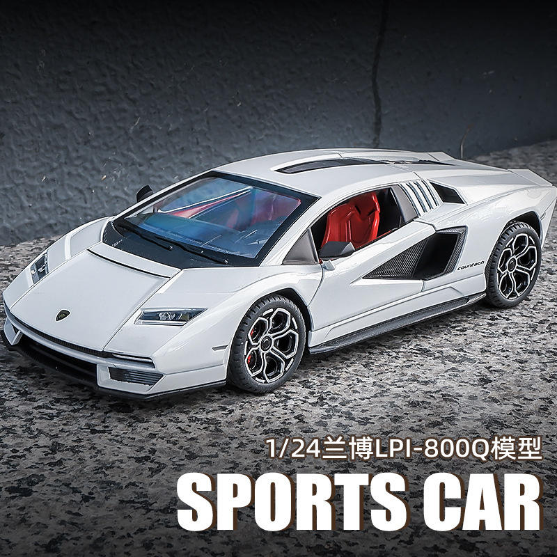 兰博LPI800-4基尼康塔什仿真1:24合金小汽车模型超跑收藏摆件礼物