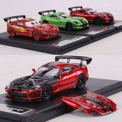 Hone Model 1:64道奇蝰蛇Viper ACR磁吸开盖版合金仿真汽车模型