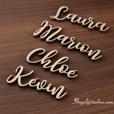 定制婚礼派对宾客姓名牌标志牌