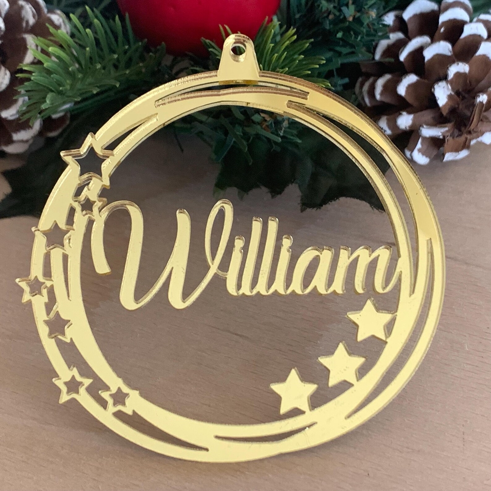 Personalized Christmas Tree Ornament定制圣诞节名字牌圣诞礼物