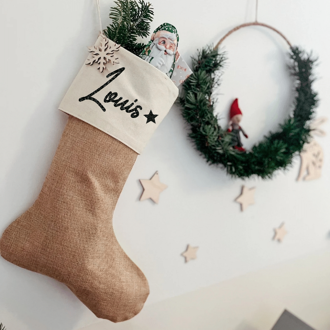 Personalized Christmas socks 定制名字圣诞袜圣诞老人礼物袜子