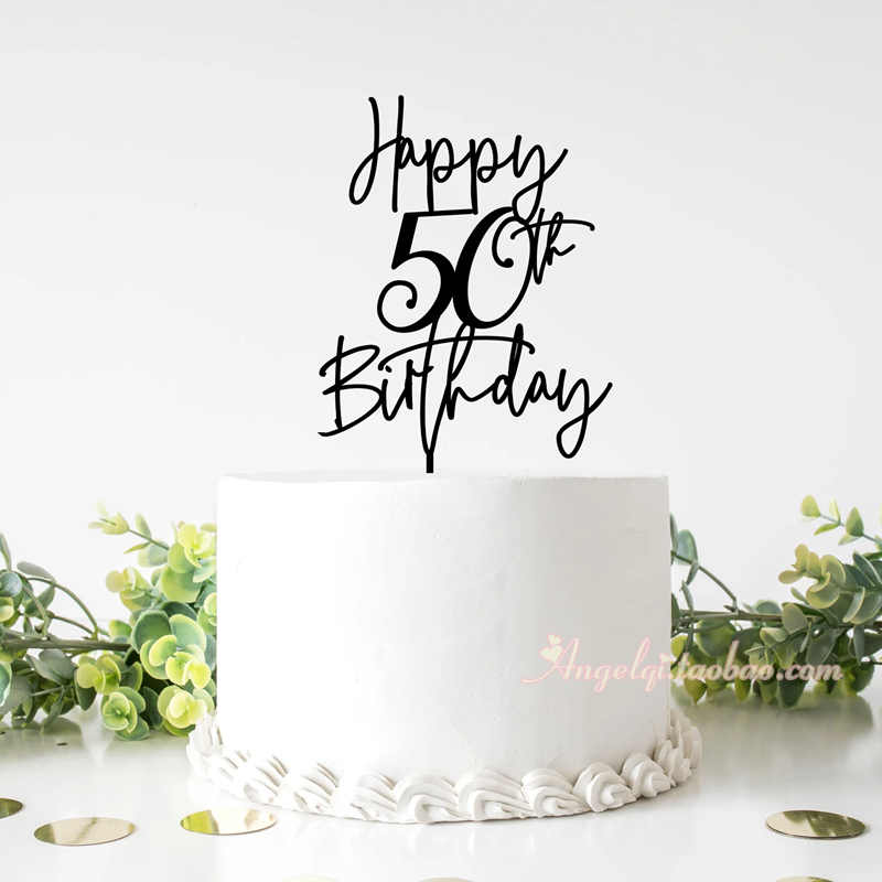 Happy Birthday cake topper 定制年龄生日快乐蛋糕插牌生日礼物 节庆用品/礼品 节日装扮用品 原图主图