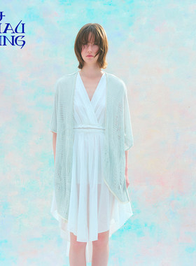 洲升/CHAU.RISING26SS春夏蕾丝披肩休闲度假感披肩开衫百搭防晒女