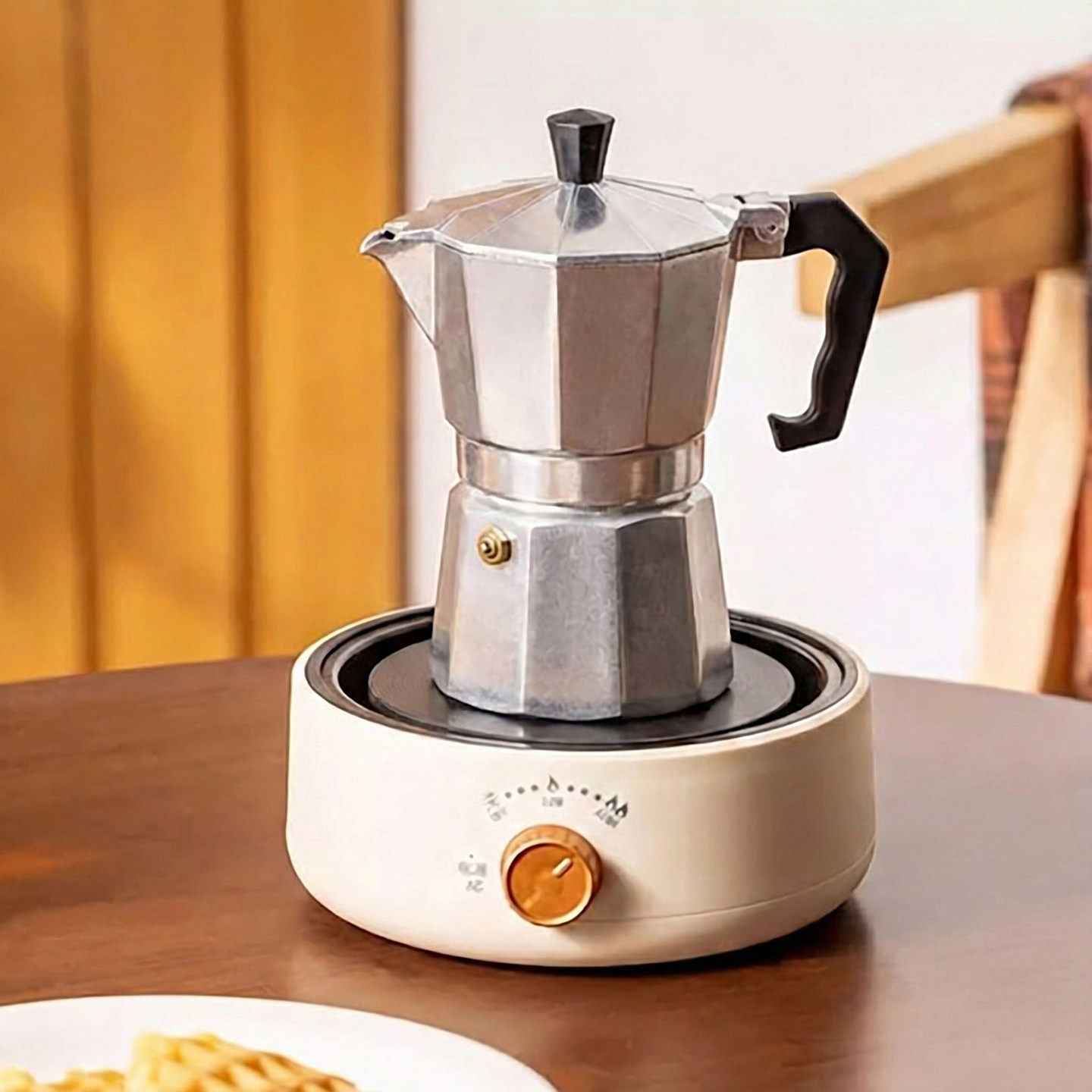 迷你电陶炉摩卡壶加热炉家用小型煮茶器多功能复古办公室煮咖啡机