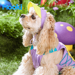 mookipet狗狗帽子露耳朵小型犬马尔济斯比熊猫咪宠物防晒遮阳帽