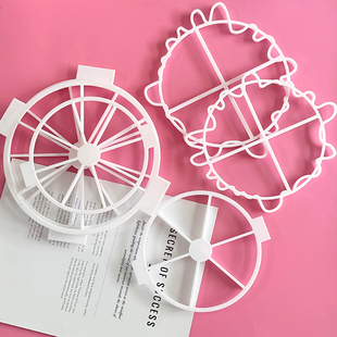 9格8格6格蛋糕分割器圆形9/8/6分割器工具等份烘焙均分慕斯8/6寸