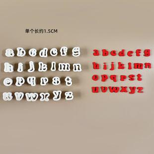 小写英文字母塑料切模26个字母图案翻糖全整套烘焙蛋糕模具压刻体