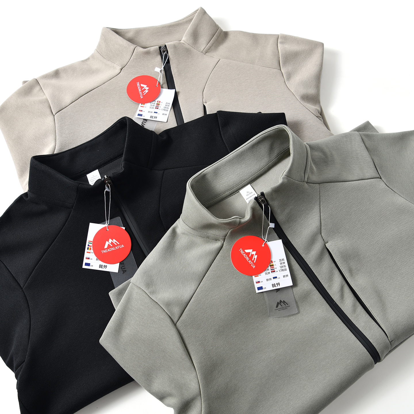 春季男士户外运动立领开衫卫衣