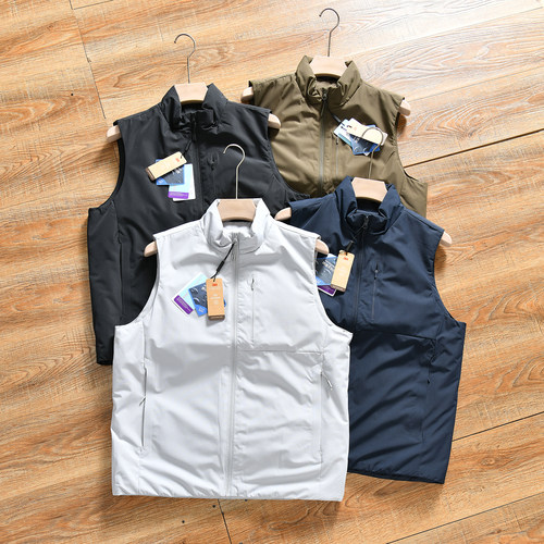 【3M新雪丽~轻量保暖+防泼水】秋冬季男士户外运动百搭立领棉马甲