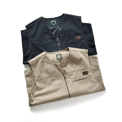 【欧美单~全棉透气+抗撕裂】秋季男士户外休闲坎肩背心V领马甲潮