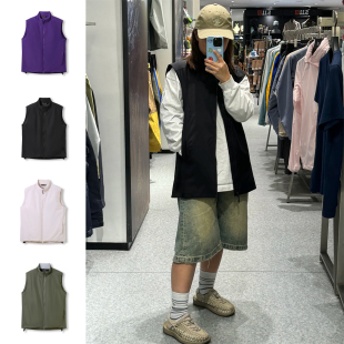 户外机能 男女情侣款 THREE 冬季 立领运动棉衣马甲 PROOF科技棉