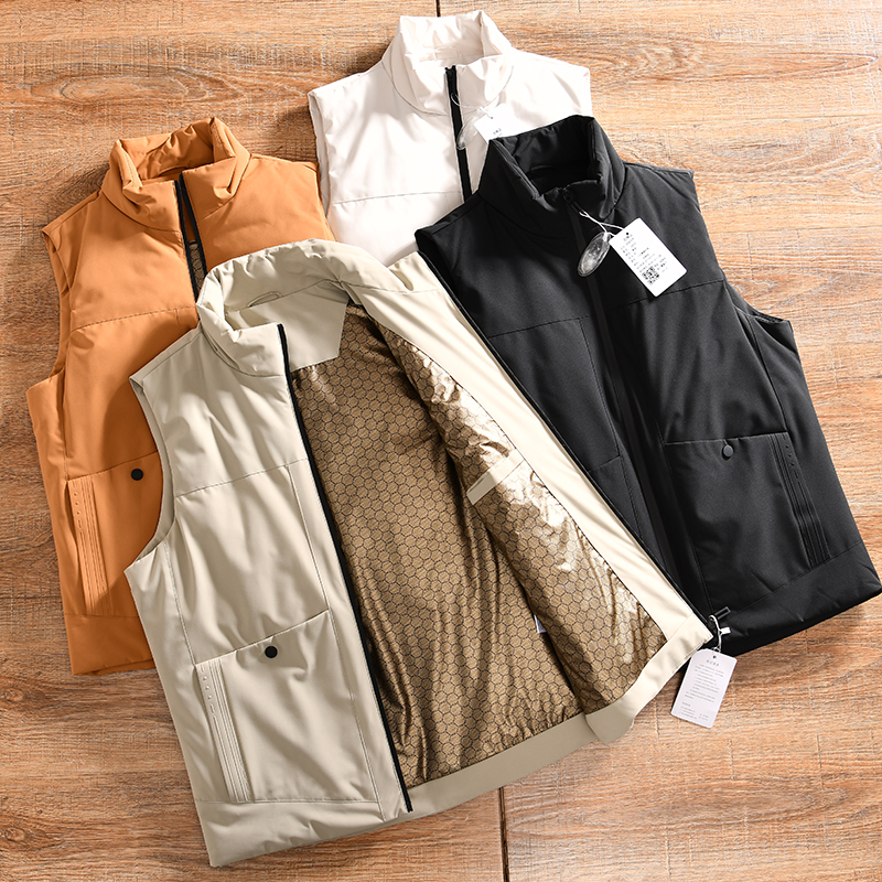 外贸尾货冬季情侣款羽绒马甲