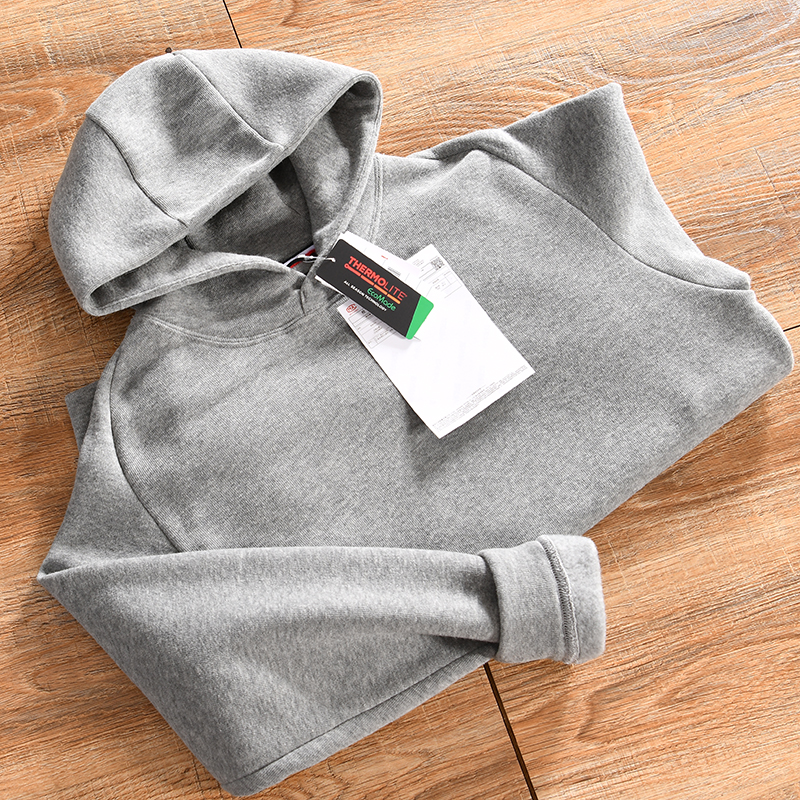 【日单尾货-绵羊毛混纺+3D立裁】秋冬季男士加绒保暖连帽长袖卫衣