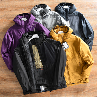 【软~科技棉充填+石墨烯发热】冬季男士户外连帽防风防水棉衣棉服