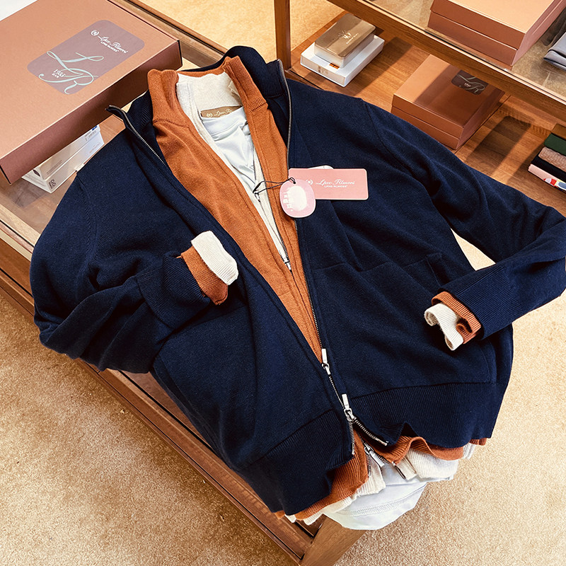 【欧美高奢-柜3W级】秋季男士纯色立领针织夹克休闲羊毛开衫外套,男装,夹克,淘宝优惠券,粉丝福利购,淘宝优惠卷