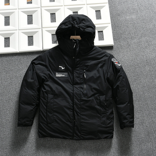 防泼水 高街风 冬季 男士 加厚保暖宽松连帽棉衣棉服 时尚 欧美单