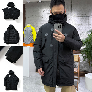 外贸尾货 冬季 男士 工装 加厚抗寒 户外休闲中长款 棉衣 北美牛货