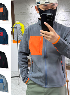 【R2系~撞色+加绒保暖】秋冬季男女情侣款户外休闲立领夹克外套潮