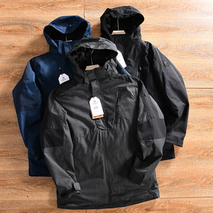 冬季 外贸尾货 270美叨 户外三合一冲锋衣棉衣外套男 北美牛货