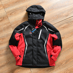 冬季 腋下拉链 3D立裁 男户外加绒加厚棉衣滑雪冲锋衣 欧洲牛货