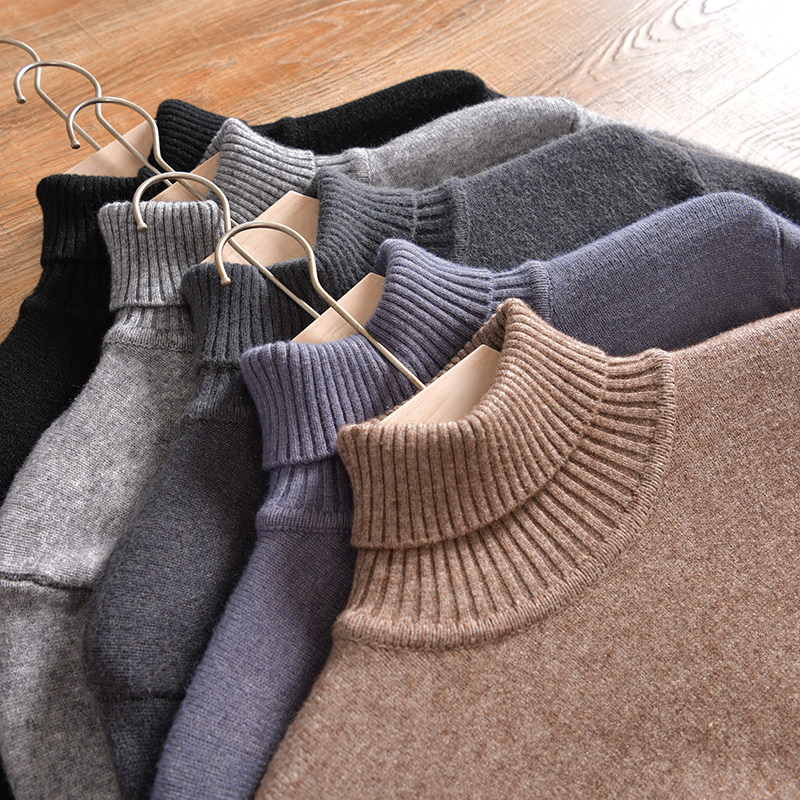 【一线工厂尾货！舒适亲肤】秋冬季男士纯色休闲高领套头针织毛衣,男装,针织衫/毛衣,淘宝优惠券,粉丝福利购,淘宝优惠卷