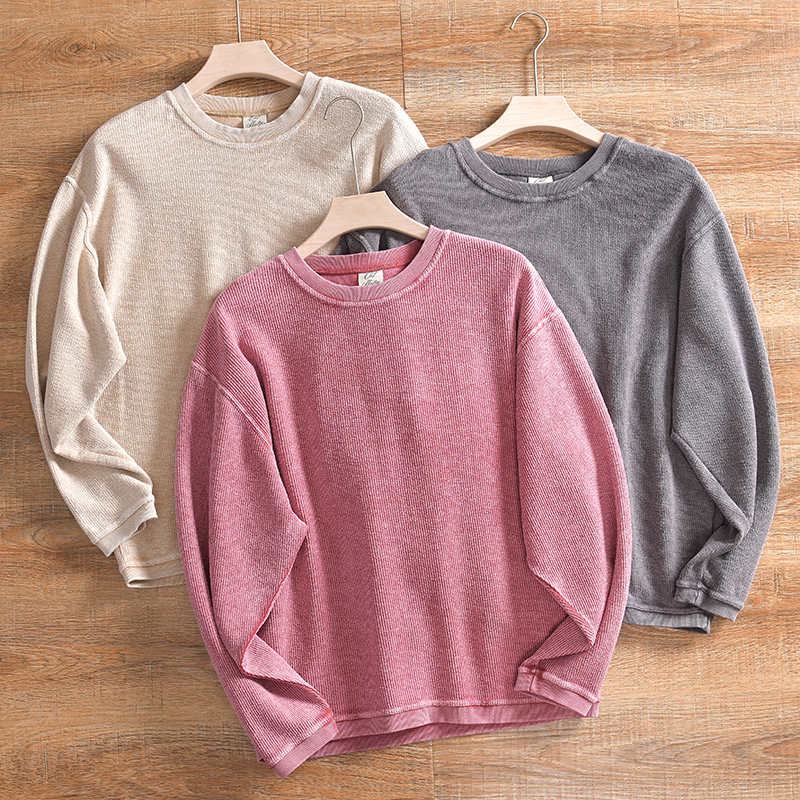 出口单美式复古男士卫衣