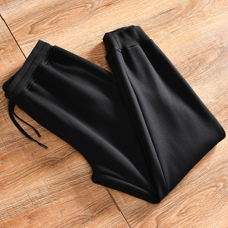 外贸剪标长裤休闲简约加绒卫裤