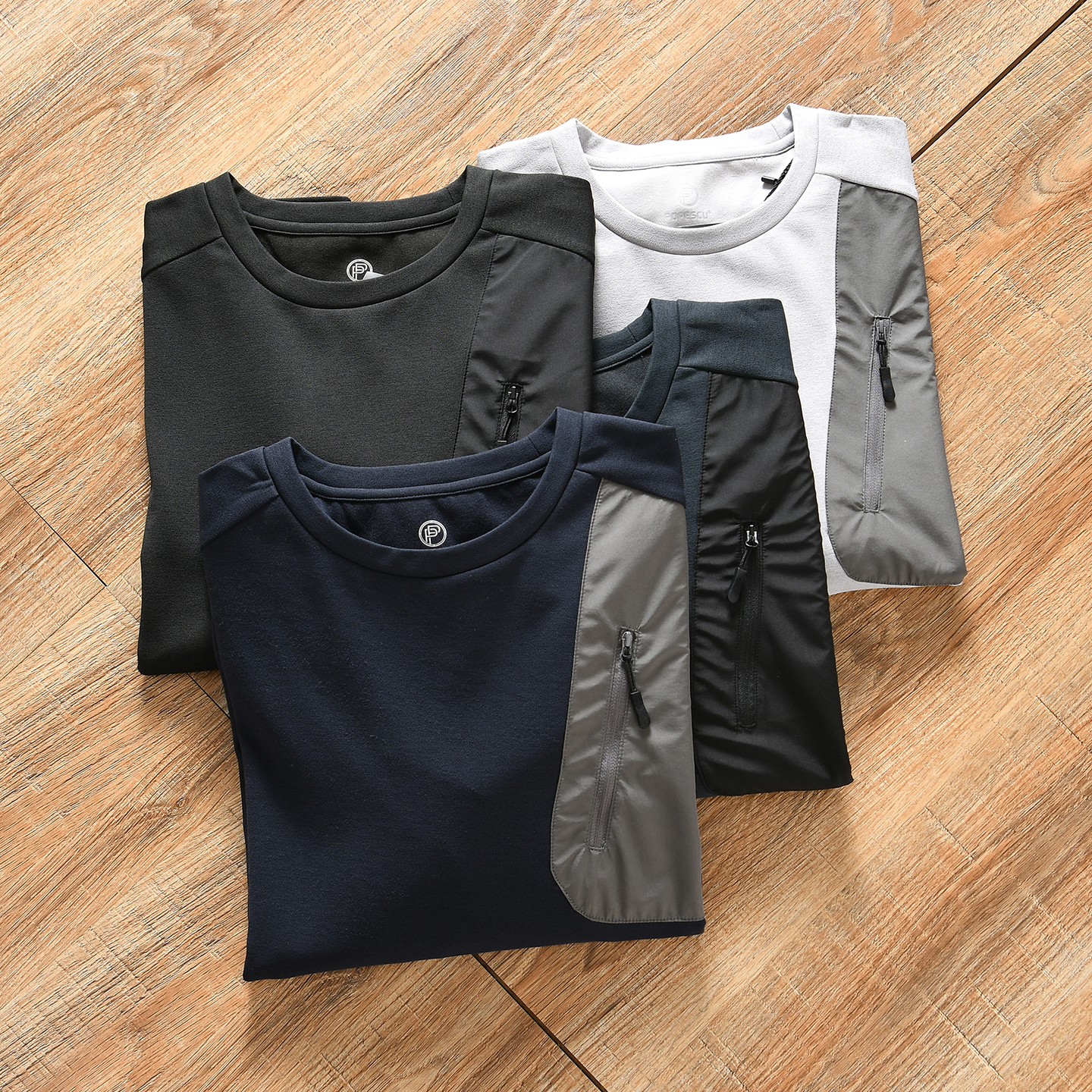 【山系机能~廓形裁剪+索罗娜混纺】秋冬季男士户外运动加绒卫衣潮