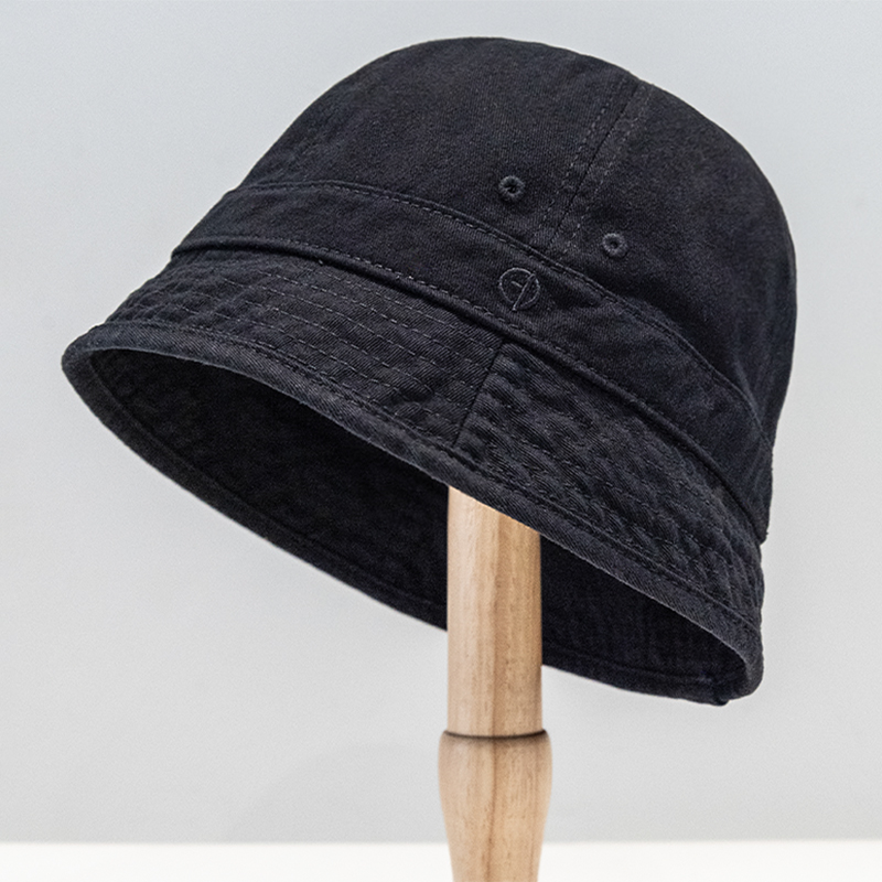 日系短帽檐纯棉小盆帽防晒帽夏季透气帽子男女渔夫帽潮遮阳帽薄款