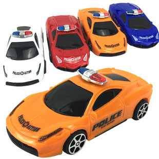 创意儿童可爱10厘米迷你仿真塑料玩具小汽车子男孩玩具车警车908