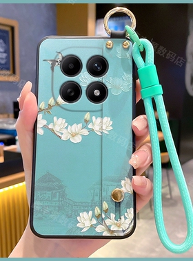 适用红米Note15手机壳Note13保护壳Note15pro手腕绳Note14软硅胶Note15pro+中国风pro支架Note13个性腕带支架