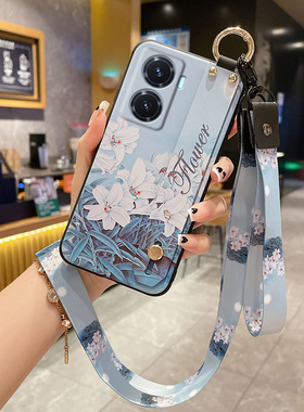 vivoy77手机壳Y78保护壳挂绳腕带Y78m硅胶套Y100挂绳软壳vivoY77e/y76s/y30g/y52s手机套个性防摔软壳y31s潮2