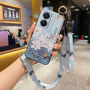 vivoy77手机壳Y78保护壳挂绳腕带Y78m硅胶套Y100挂绳软壳vivoY77e y30g y52s手机套个性 防摔软壳y31s潮2 y76s