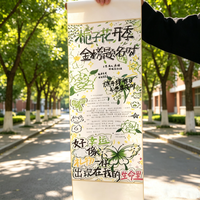 diy毕业季金榜题名卷轴手写信半成品高考中考祝福礼物送朋友闺蜜