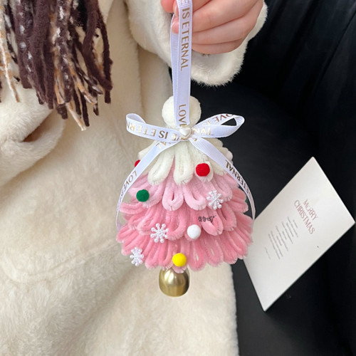 圣诞节diy扭扭棒绿色圣诞树挂件材料包包挂件送情侣朋友生日礼物