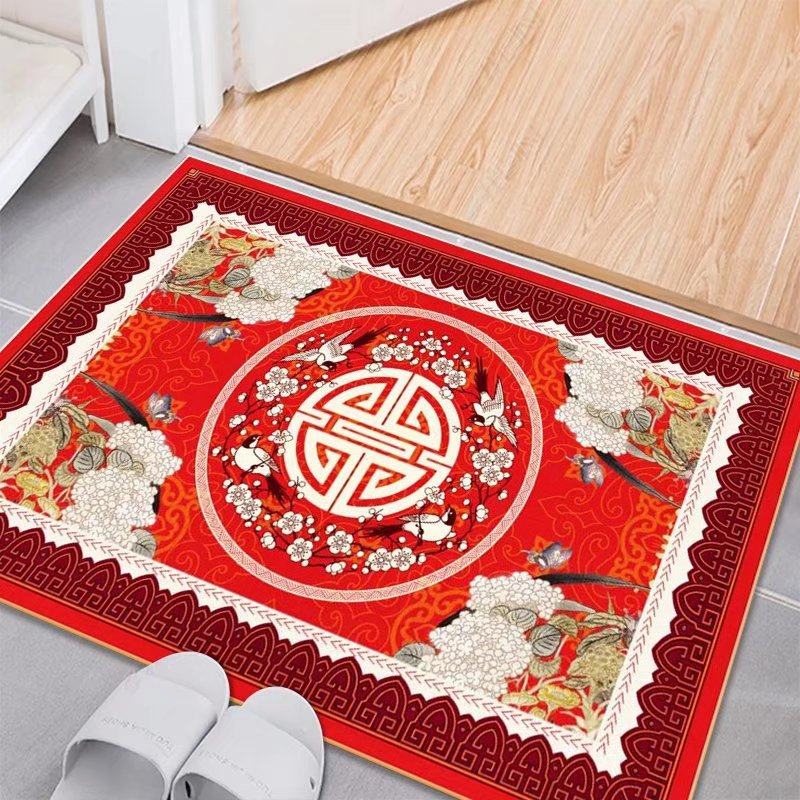 大红软硅藻泥进门入户门地垫防滑耐磨卫生间浴室厨房吸水脚垫地毯,居家布艺,入户地垫,淘宝优惠券,粉丝福利购,淘宝优惠卷