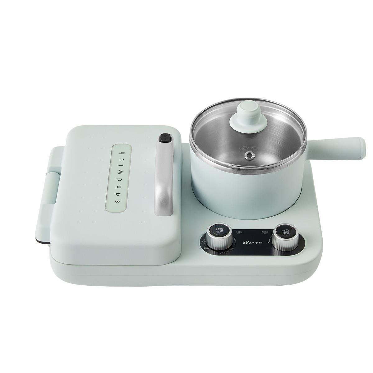 小.熊DSL-C10M1早餐机三明治多士炉面包机可拆煎饼锅电饼铛轻食机