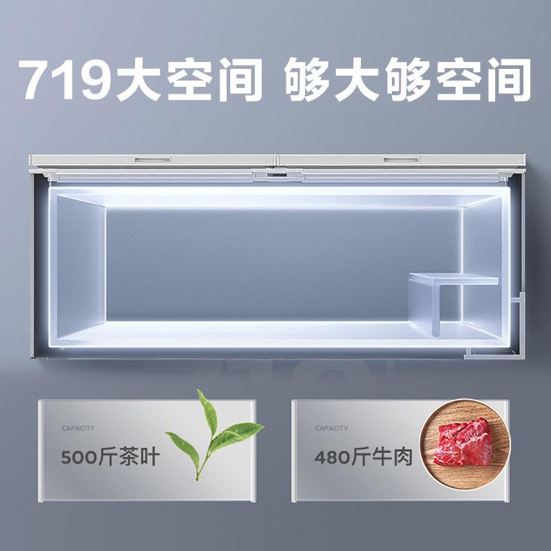 Mi.dea/美.的BD/BC-719DKM(E)大容量冰柜冷藏冷冻节能家用商用冷