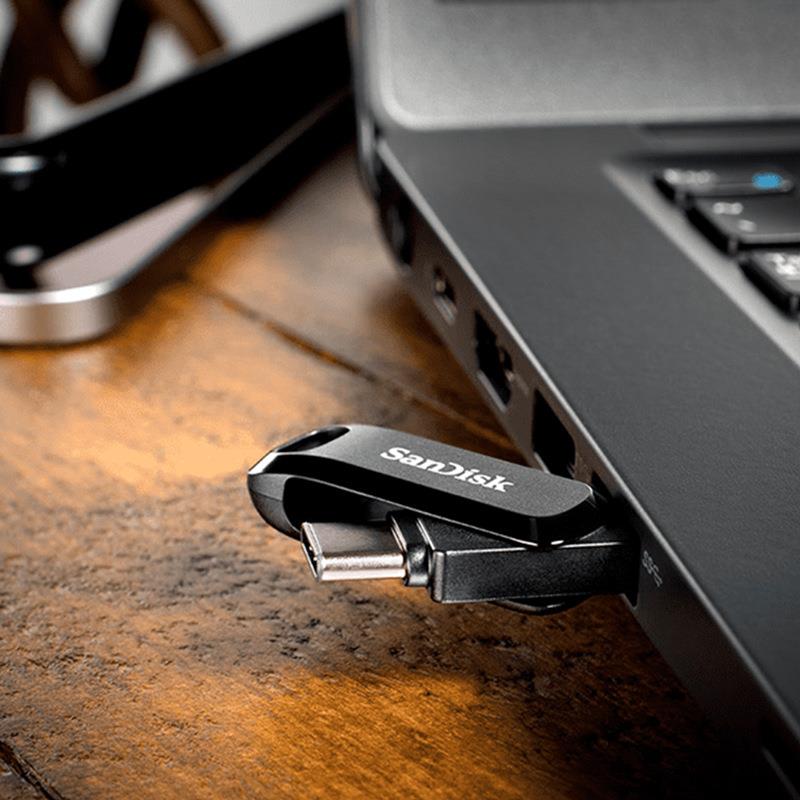 闪.迪手机U盘DDC3黑色256GBType-CUSB3.2加密双接口读速400MB/s