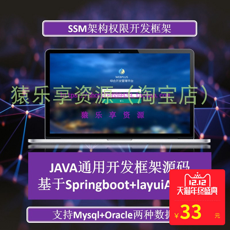 springboot开发框架源码基于layuiAdmin+SSM后台管理权限系统代码