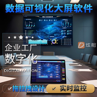 企业数字化大屏展示智慧工厂数据可视化大屏设计软件数据大屏看板
