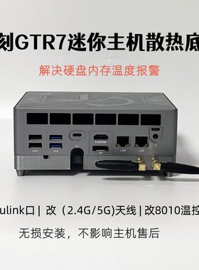 零刻GTR7迷你主机散热底座改装8010温控风扇OCulink外接天线套装