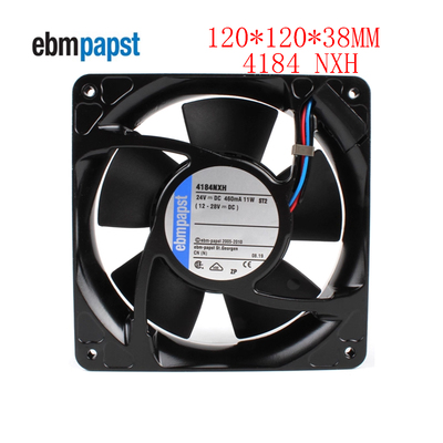 全新德国风机 4184NXH风扇12038 24V 11W 金属耐高温散热风扇12cm