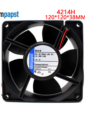 全新原装德国风机  24VDC 5.30W 4214GH 4214H变频器散热风扇12cm