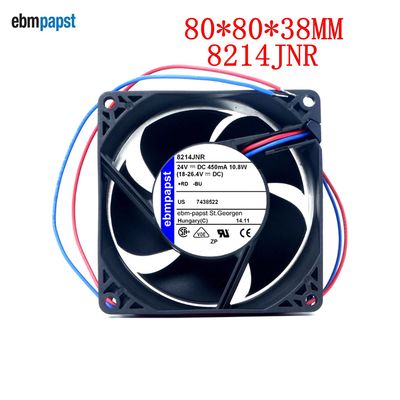 8214JNR风扇 原装正品德国风机 24V 10.8W防水大风量散热风扇8038