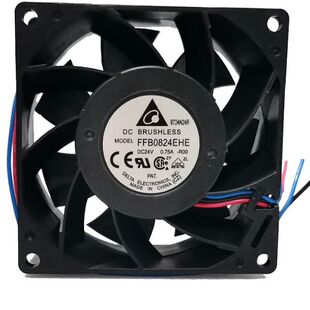 FFB0824EHE 原装台达 8038 24V 0.75A 8CM变频器双滚珠大风量风扇