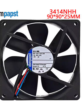 全新原装德国风扇TYP 3414NHH风扇 9025 24V变频器散热高端风扇