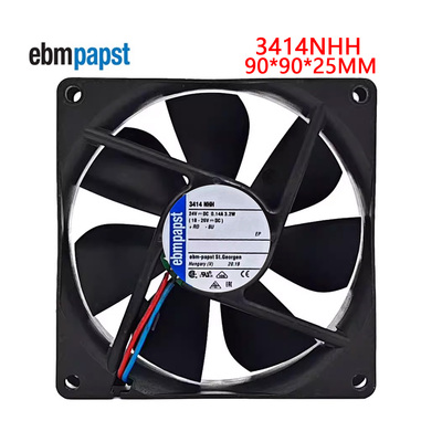 全新原装德国风扇TYP 3414NHH风扇 9025 24V变频器散热高端风扇